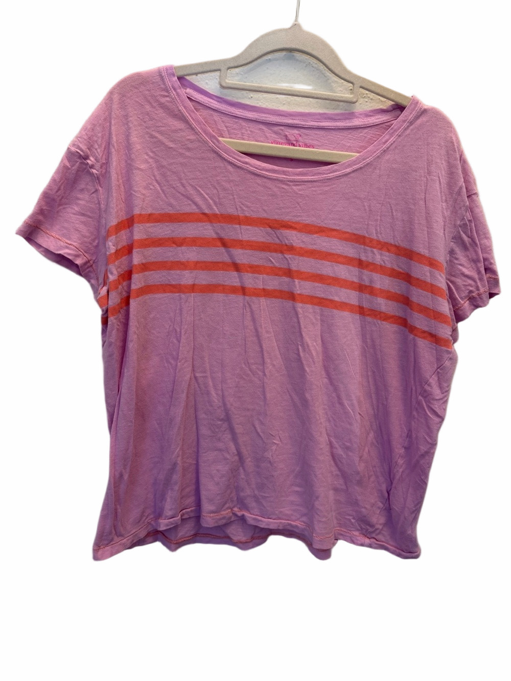 Vineyard Vines Cotton Pink Tee Size Small